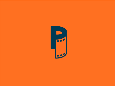 P + Pix bowo456 branding clean design film freelance graphic logo minimalist orange p pictures