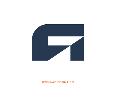 Stellar Frontier Final Logo arrrownot astronaut bowo456 brand brand design branding freelance identity logo logo design rocket space spacex ui vector