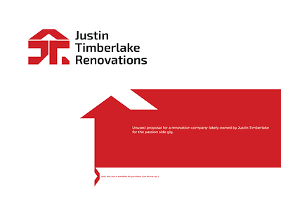 Justin Timberlake Renovations bowo456 branding building concept construction design freelance graphic house identity logo monogram realtor renovations vector