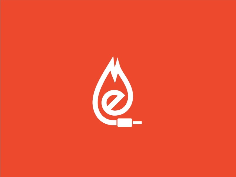E + Flame + Cable + Audio Jack by Bowo on Dribbble