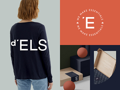 d'Els — We Make Essentials — Brand Identity brandidentity branding cotton craft design essential fashion logo organic packaging sustainable