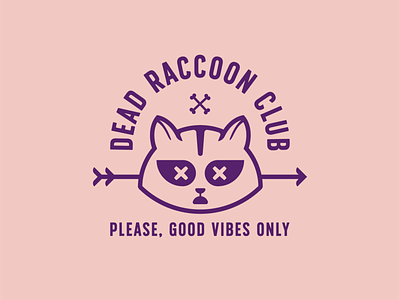 Dead Raccoon Club #03 club dead doodle illustration raccoon vector