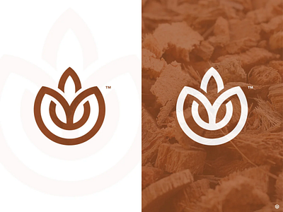 Young Coir™ monogram logo | Premium coco fiber logo design