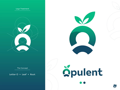Letter O logotype | Opulent | Organic logo | initial O logo