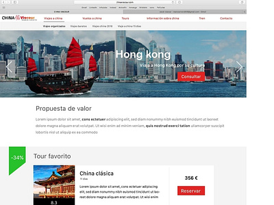 China Viacour Dise O Web design seo travel website ui ux web design