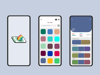 Colors App concept affinity designer mobile app design mobile design mobile ui ui