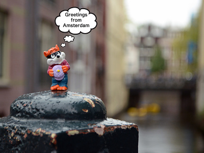 Elbandido Postcard - Greetings From Amsterdam amsterdam branding campaign concept design icnworld instagram instagram post photo photo background photograph photographer photography photography portfolio photoshop action postcard postcard design toy toy photography
