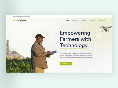 Farmcrowdy - Agricultural Landing Page Redesign app design mobile ui ux