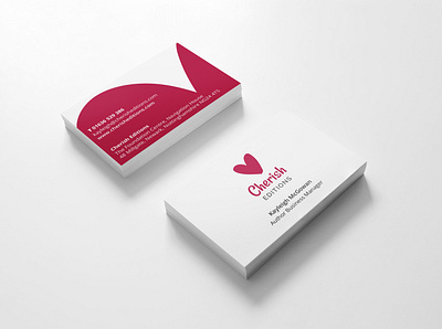 Cherish Editions Business Card branding business card corporate identity design graphic design logo design print