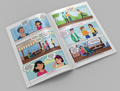 Comic for Reach Brochure comic book design design graphic design illustration