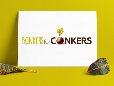 Bonkers For Conkers logo design branding illustration logo logo design