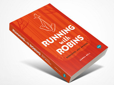 Running With Robins book cover design bookcover design illustration typography vector