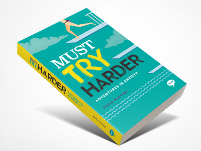 Must Try Harder book cover design bookcover design illustration typography vector