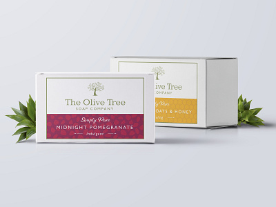 Olive Tree Soaps 2 branding logo packaging packaging design packaging mockup