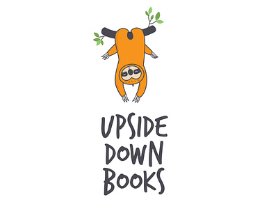 Upside Down Books childrens book logo design