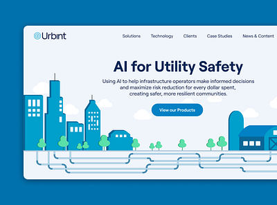 Urbint Website Redesign branding design figma illustration product design ui ux