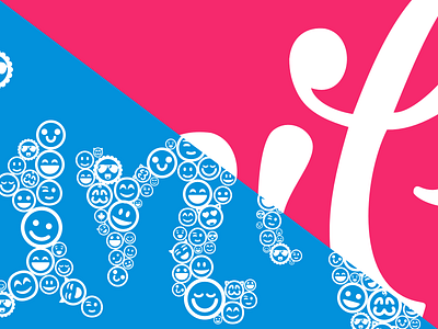Vanilla Emoji Logo blue collage emoji pink vanilla forums