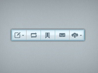 Toolbar bookmark cloud sync dan maitland retweet sharing toolbar tweet ui