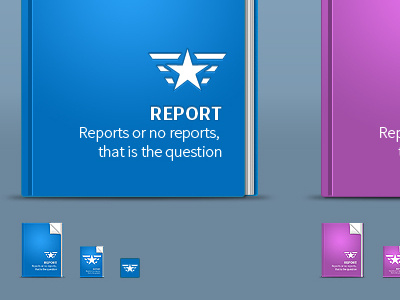 Report Icon blue dan maitland icon purple reports ui