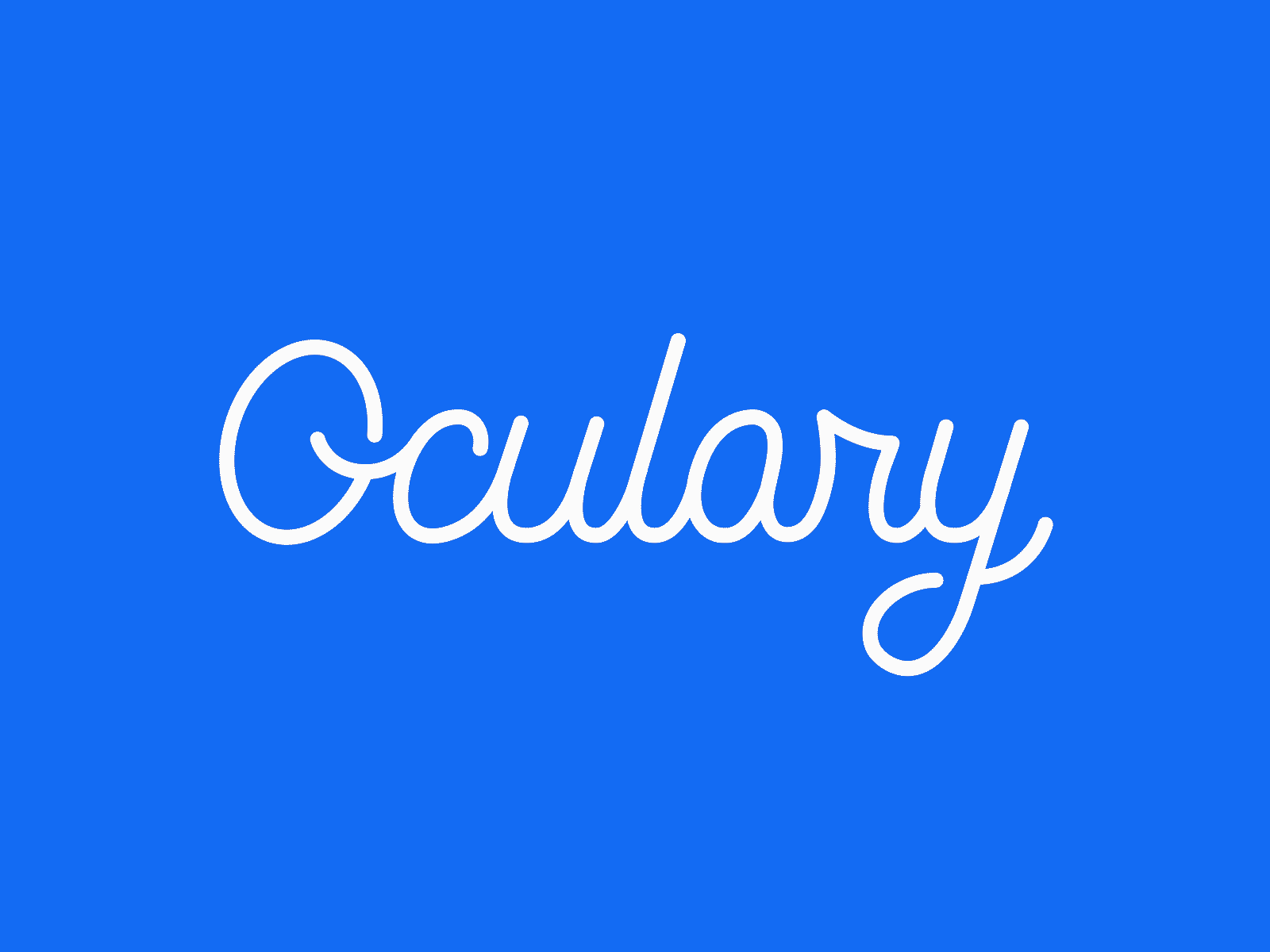 Oculary after effect animated animation brand branding design eyewear graphic design handletter logo logo design logo reveal ocular typography web