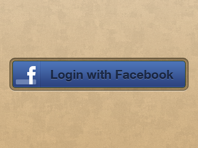 Login with Facebook blue button facebook fb ios iphone login ui