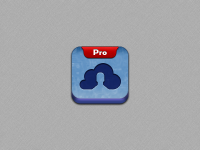 iOS App Icon: Contacts Backup blue cloud contacts dropbox fb icon ios ipad iphone ui