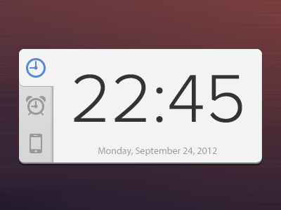 Clock Widget alarm clock date devices minimal playoff time widget