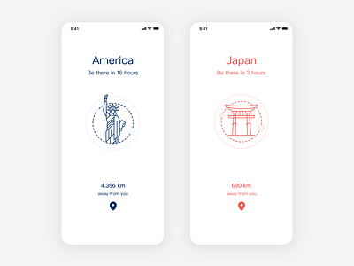 Travel guide page animation app branding clean design flat icon identity illustration illustrator lettering logo minimal mobile type typography ui ux vector web