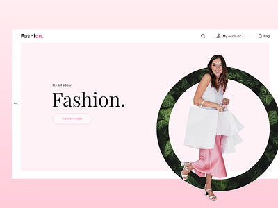 Fashion - Hero Banner adobe xd branding concept design design fashion fashion brand fashion design interaction design landing page design shopping ui ui design uidesign uxdesign