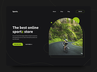 Shopping Store - Sports figmadesign interaction design landingpage shopping sports app sports branding sports design sportswear sportz ui ui design uidesign uxdesign