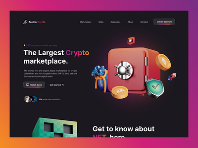 Crypto Landing page