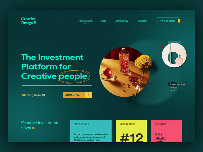 Investment Website Design designs, themes, templates and downloadable