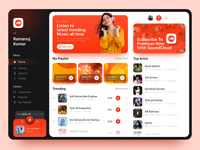 SoundCloud Redesign Concept