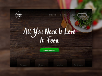 Food - Web UI interaction design ui webdesign website website design webui