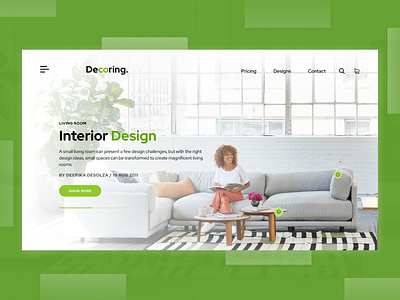 Landing Page - Exploration adobe xd concept design interaction design interior landingpage shopping ui design uidesign website design