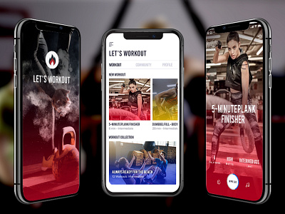 Let’s Workout App: UI UX Design application branding design mobile research ui kit uiux user interface ux ux design