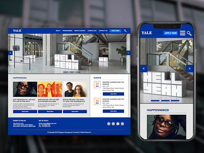 Yale School of Art Website: UX Case Study application design ia information architecture ixd mobile ui kit user interface ux