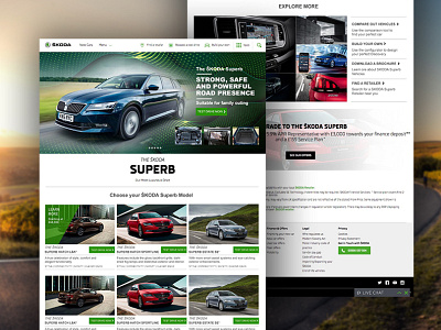 Skoda Superb: Website Design branding design research ux website