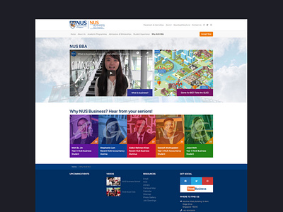 NUS - Website Design