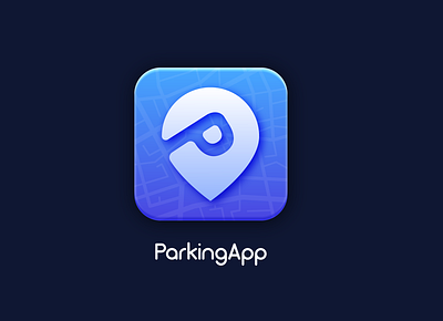 Parking App icon design adobeillustrator app branding design icon logo ui vector