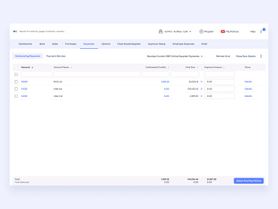 UX/UI Redesign - Financial Management Platform financial interface management