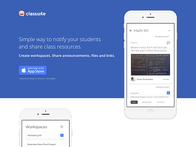 Classuite - Desktop and mobile