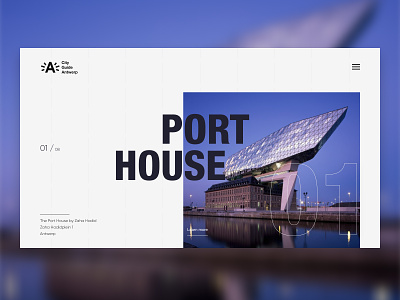 The Port House of Antwerp design graphic design hero ui web design website