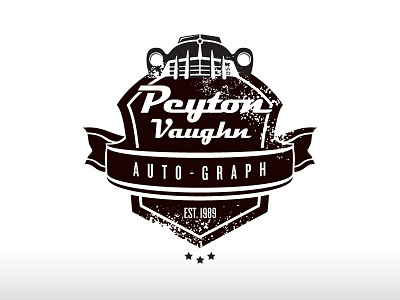 Peyton V. Auto-Graph (car photography) black car classic distressed retro