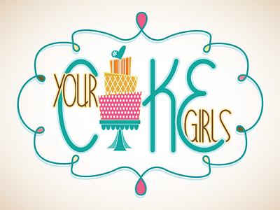 Your Cake Girls cake colorful fun girls whimsy
