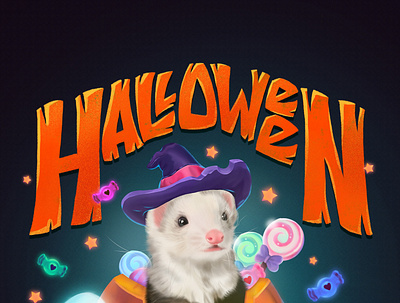 happy Halloween day animation design graphic design illustration