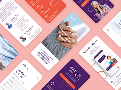 Nora · Healthcare website app design health healthcare mobile responsive design website
