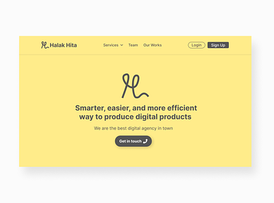 Halak Hita Agency - Landing Page graphic design landing page ui web design