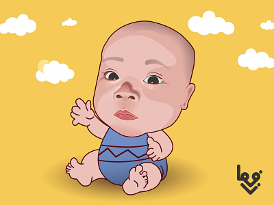 Baby design flat illustration vector