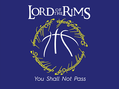 Lord of the Rims - Basketball logo logo